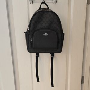 Coach Signature Black Backpack